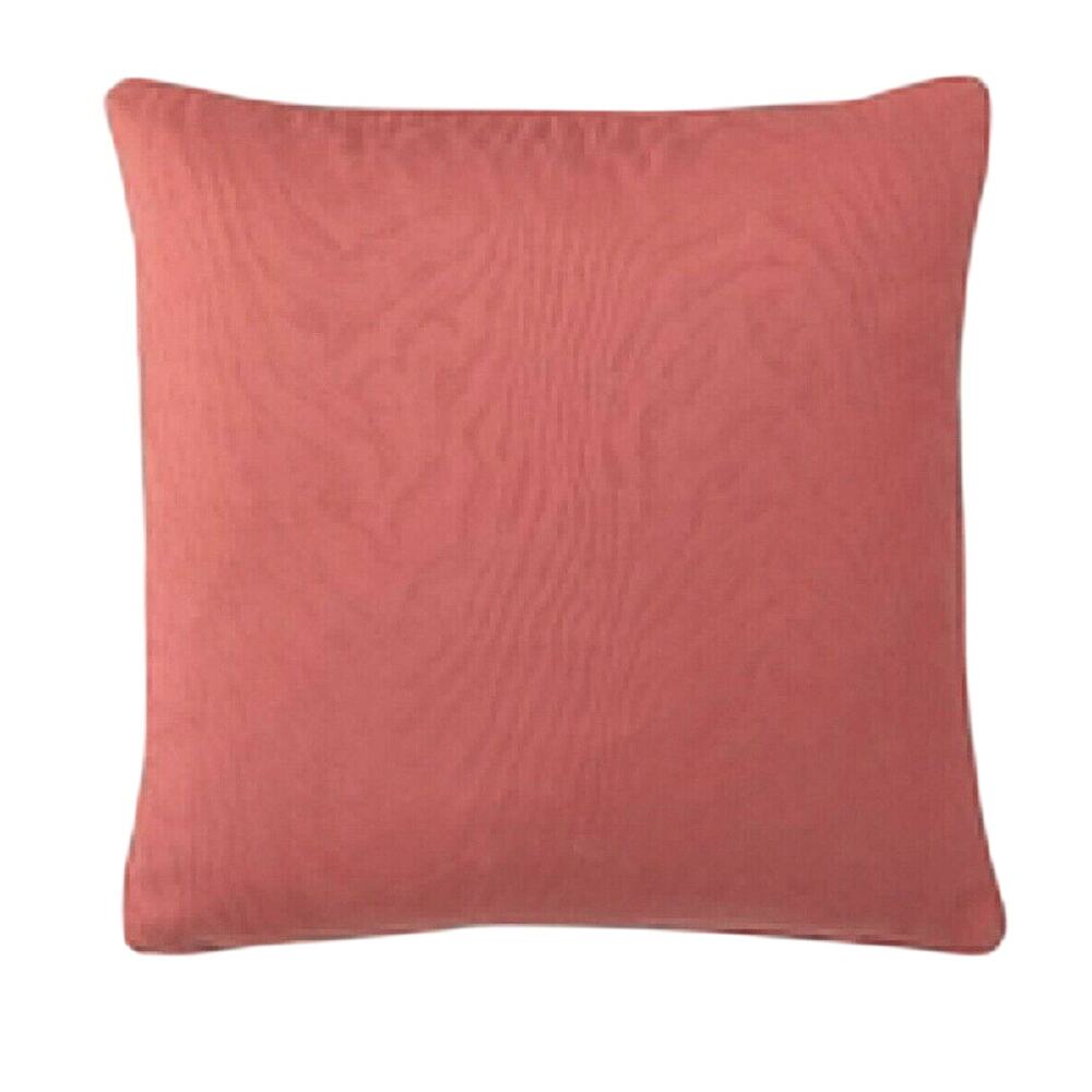Prelude PILLOW COVER 18" Square Geranium Color Decorative 100% Cotton Peach NEW